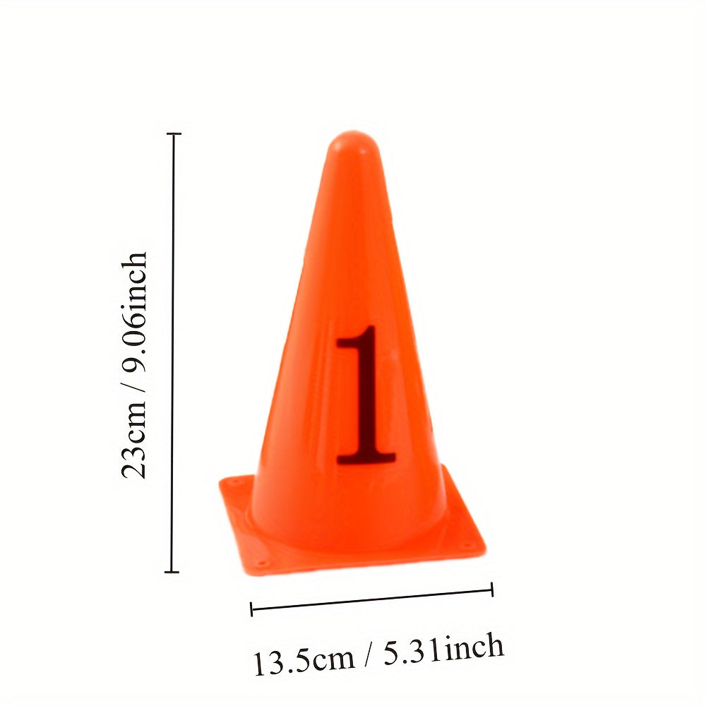 1-10 Number Training Cones Set with Bag