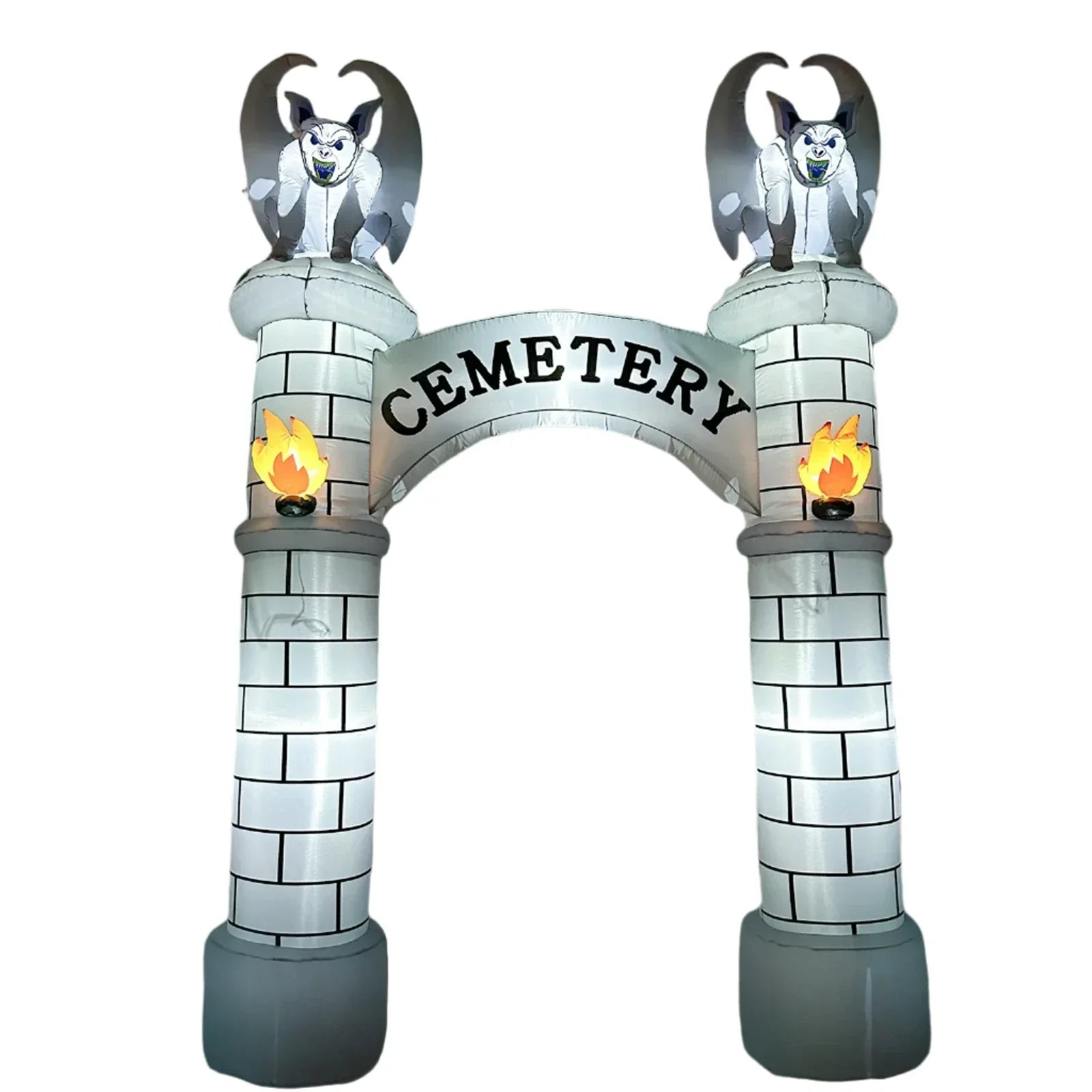 10FT Halloween Castle Inflatable Archway with LED Lights
