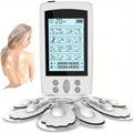 16-Mode Electric Massager - Dual Output EMS & TENS(White)