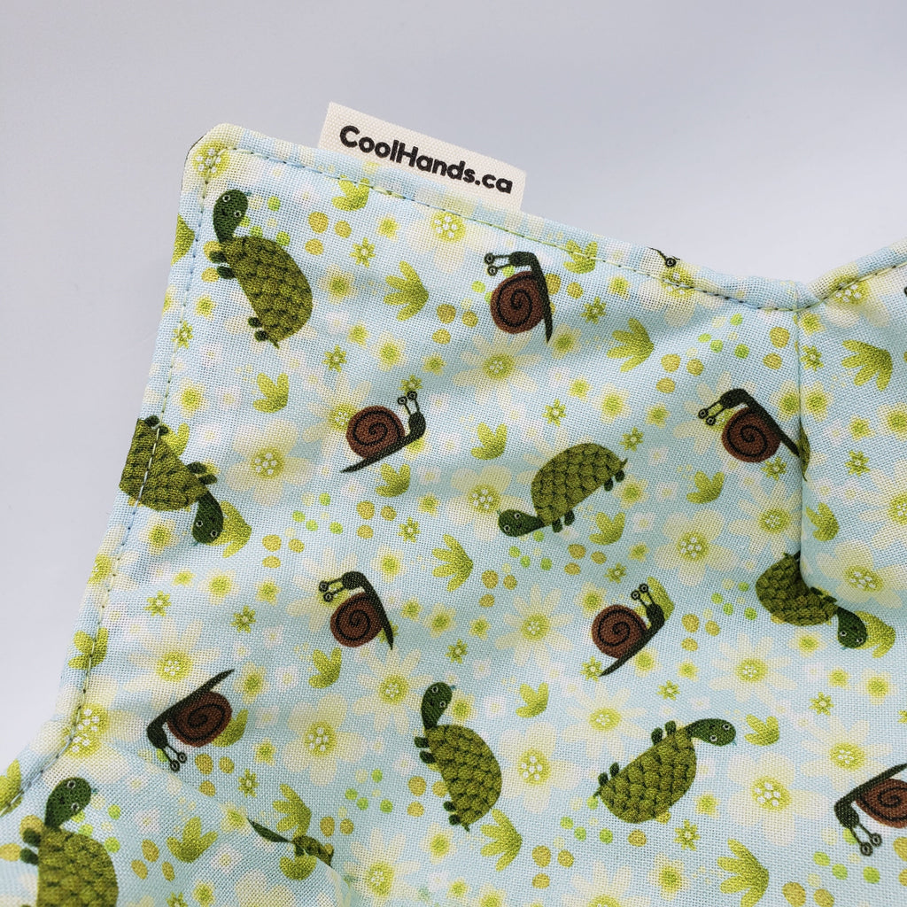 100% Cotton Microwavable Bowl Cozy - Slow and Steady