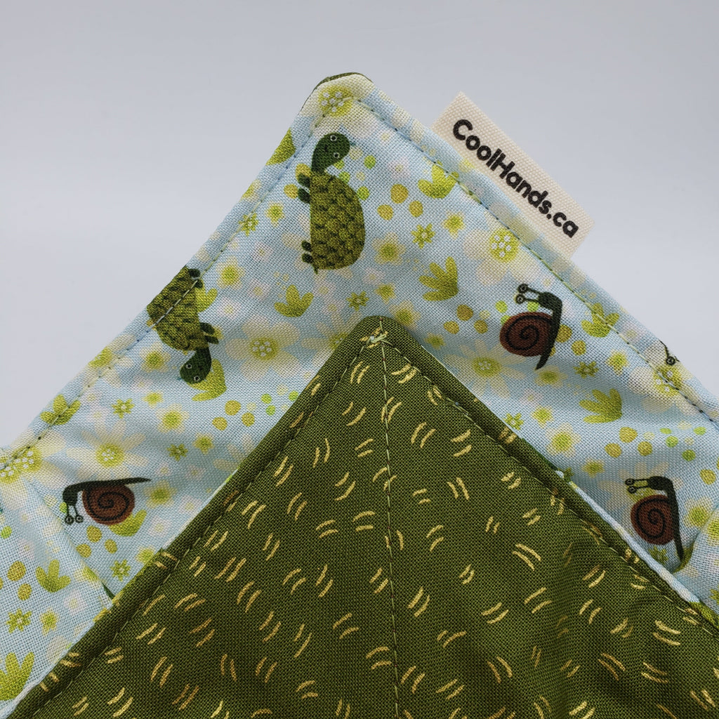 100% Cotton Microwavable Bowl Cozy - Slow and Steady