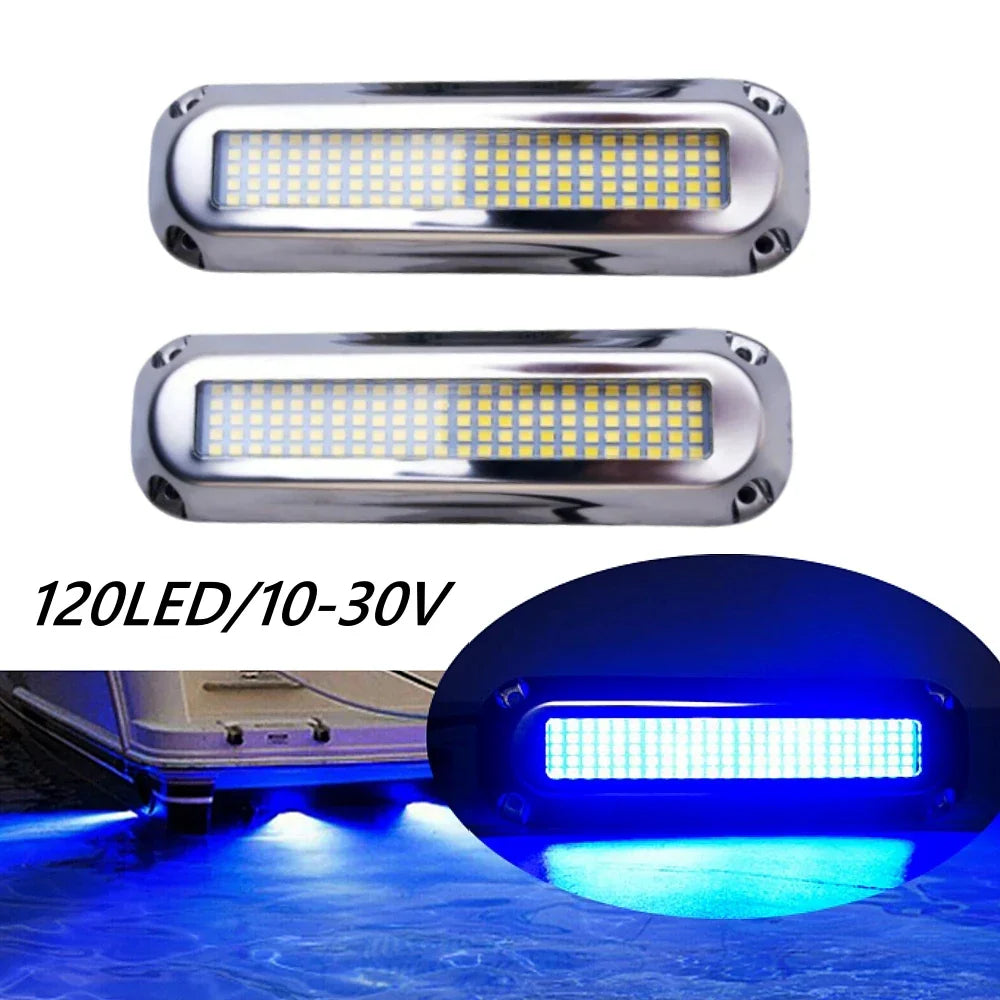 2PCS 120 LED Underwater Boat Lights-1