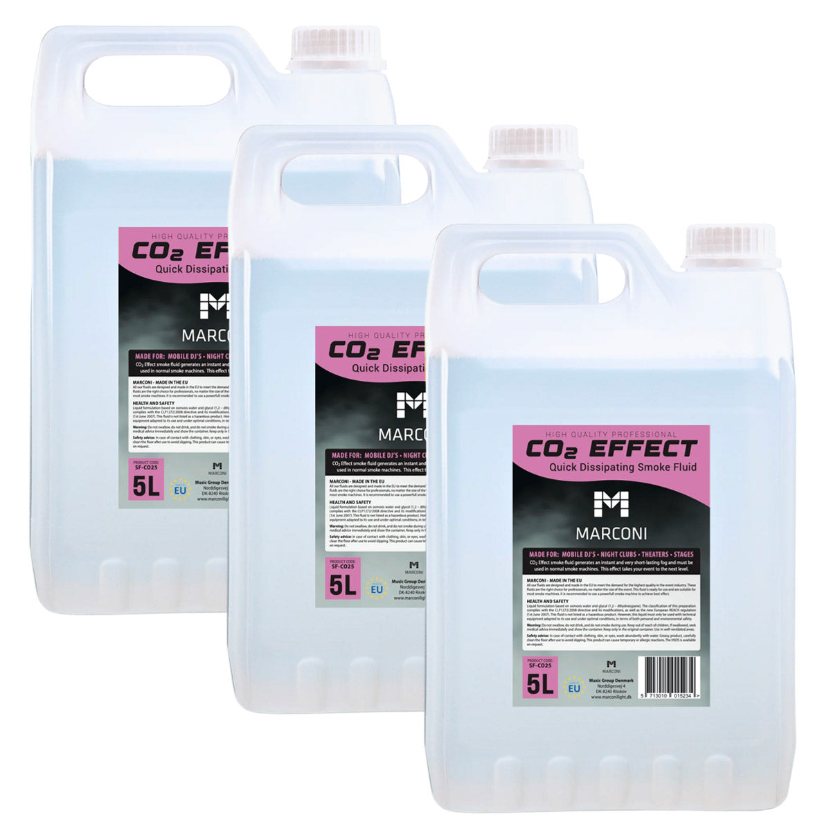 3 x 5L Smoke Liquid (CO2 Effect)