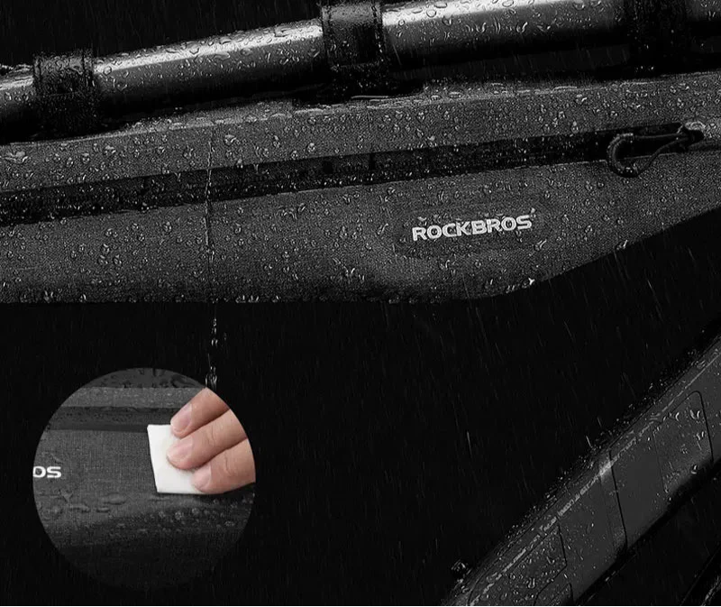 1.5L Lengthened Waterproof Triangle Bike Bag 600D Polyester Green