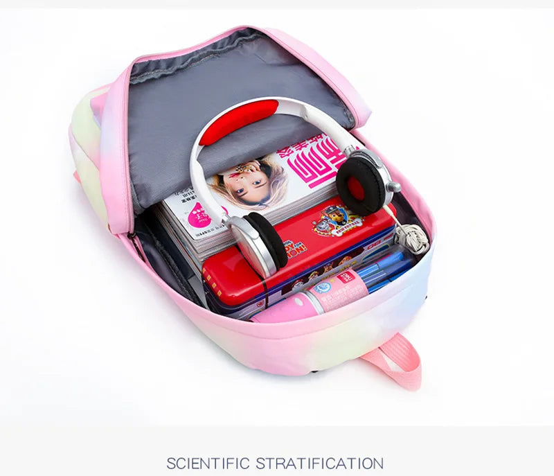 3 PCS Lilo & Stitch Colorful Backpack Set (Includes Lunch Bag)