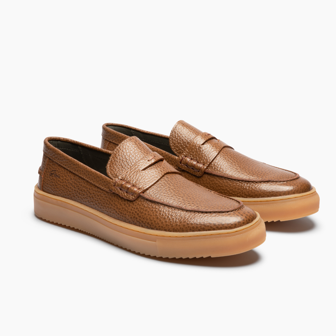 حذاء رياضي منخفض من الجلد من ماركة Penny Leather مقاس 22 