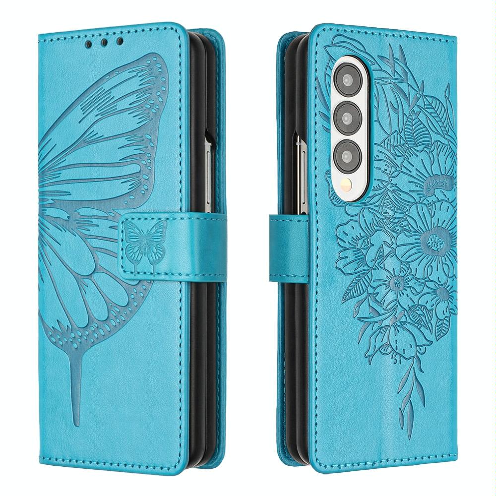 NNEDSZ Butterfly Embossed Leather Phone Case - Rose Gold
