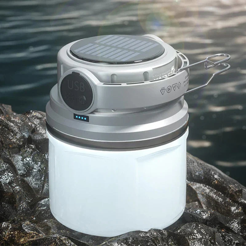 Lumen Solar Rechargeable Camping Lamp Light