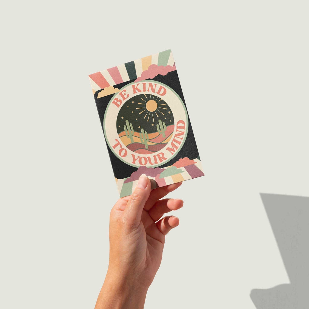 'Be Kind To Your Mind' Positivity A6 Greetings Card | Fully Recycled