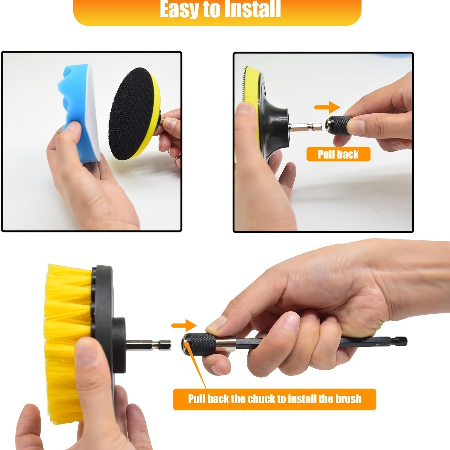 طقم تنظيف وتلميع المثقاب مكون من 23 قطعة