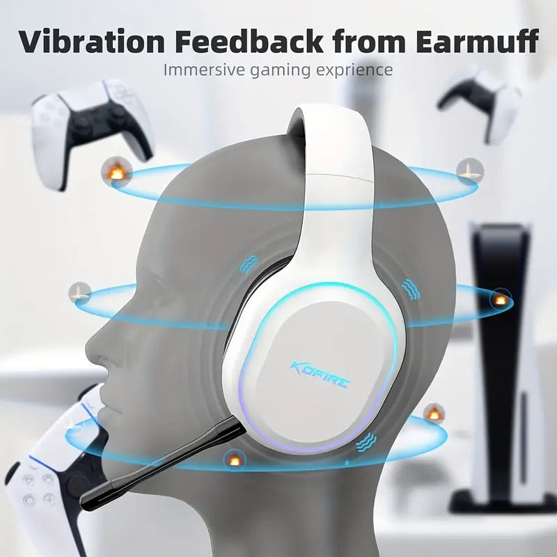 NNETM Pro Wireless Gaming Headset with Detachable Microphone