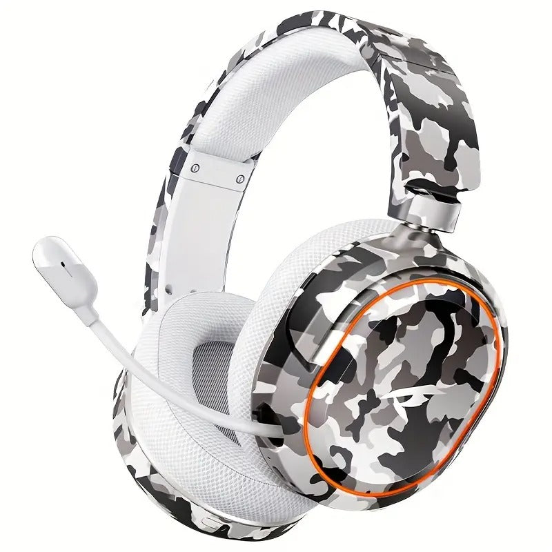 NNETM Wireless Gaming Headset with Surround RGB Noise Reduction Mic