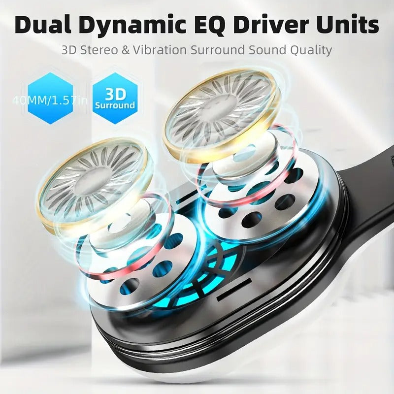 NNETM Pro Wireless Gaming Headset with Detachable Microphone